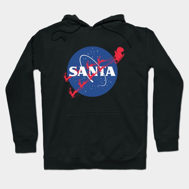 NASA Santa logo Hoodie by BodinStreet